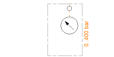 Pressure gauge at B: B95/_
